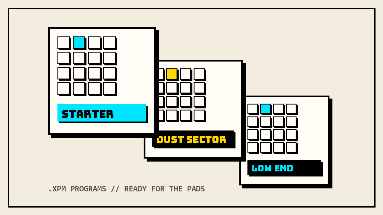 Stack of MPC expansion pack artwork